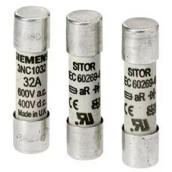 Siemens cilindrinis saugiklis 16A 600V AC gG 10x38mm 3NC1016