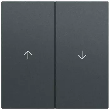 Gira System 70 2-jų padėčių rokerio dangtelis su rodyklių simboliais, antracito lako 329473