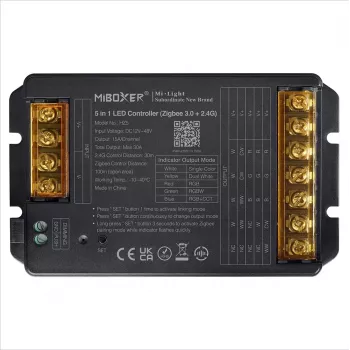 Synergy 21 LED valdiklis HC serijos 5-in-1 DC12-48V Zigbee 3.0+ 2.4G HP 30A MiLight/Miboxer (HZ5)