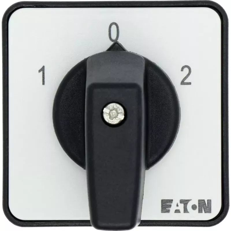 Eaton T0-4-8441/E 3 polių ON-OFF kumštelinis jungiklis, 20A, 690V, IP65, juodas/baltas 043595
