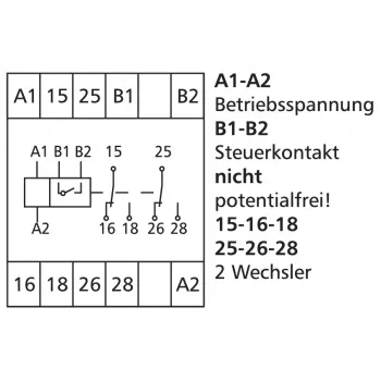 METZ CONNECT 11027613 daugiafunkcė laiko relė, 24V AC/DC, 2W, 1 CO, 0,05s–100h, DIN bėgiui