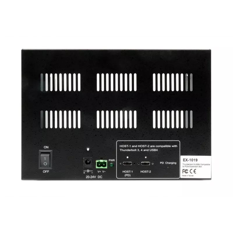EXSYS Thunderbolt 3 / USB 4 prie 3x PCIe plėtimo dėžė trumpoms plokštėms (EX-1019)