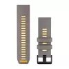 Garmin QuickFit 26 mm silikoninis laikrodžio dirželis Slate Gray/Yellow 010-14508-02