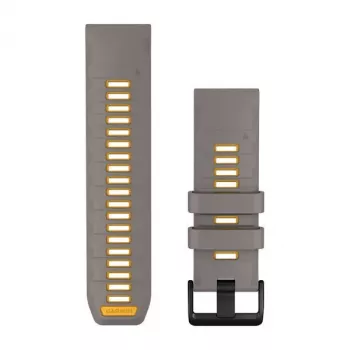 Garmin QuickFit 26 mm silikoninis laikrodžio dirželis Slate Gray/Yellow 010-14508-02