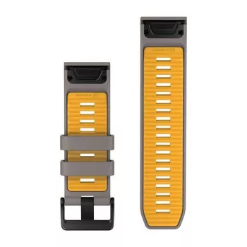 Garmin QuickFit 26 mm silikoninis laikrodžio dirželis Slate Gray/Yellow 010-14508-02