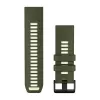 Garmin QuickFit 26 mm silikoninis laikrodžio dirželis - Olive Drab / Lemon 010-14508-01