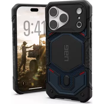 UAG Urban Armor Gear Monarch Pro MagSafe dėklas Apple iPhone 18 Pro/17 Pro - Kevlar Mallard Blue 114569113955