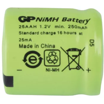 GP Batteries NH GP 25AAH NiMH įkraunama baterija 1/3AA 250 mAh 1 vnt. (30125AAH-C1)