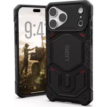 UAG Urban Armor Gear Monarch Pro MagSafe dėklas Apple iPhone 18 Pro Max/17 Pro Max - Kevlar juodas 114568113940