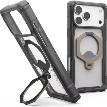 UAG Urban Armor Gear Plasma XTE 360 MagSafe dėklas su atrama Apple iPhone 18 Pro Max/17 Pro Max - Ash (Grey)/Titan/Transparent 114572113136