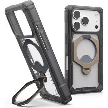 UAG Urban Armor Gear Plasma XTE 360 MagSafe dėklas su atrama Apple iPhone 18 Pro/17 Pro - Ash (permatomas pilkas) 114573113136