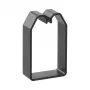 Hager LK750503 PVC išorinis kabelių kanalas 75x50mm juodas 2m