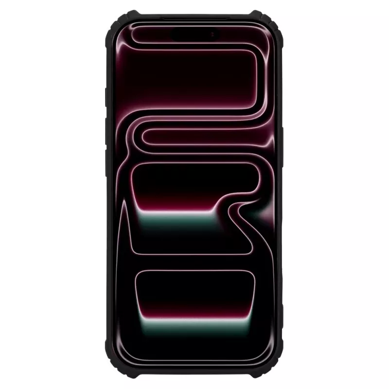 Tactical Quantum Stealth užpakalinis dangtelis iPhone 18 Pro, permatomas/juodas