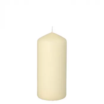 PAPSTAR stulpinė žvakė 13 cm kreminės spalvos