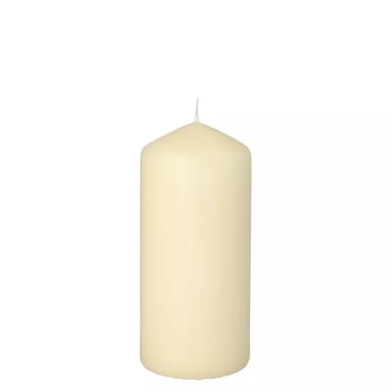 PAPSTAR stulpinė žvakė 13 cm kreminės spalvos