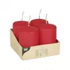 PAPSTAR stulpinė žvakė 8 cm raudona