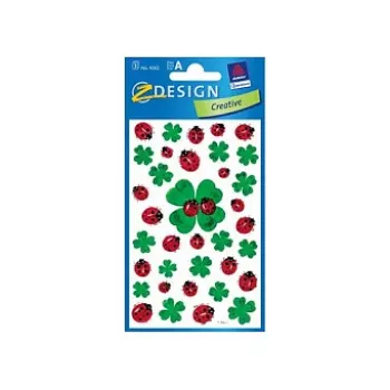 AVERY Zweckform Lucky Charms apvalūs lipdukai, 30 mm, 100 vnt., įvairiaspalviai, 10 lapų