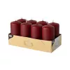 PAPSTAR stulpinė žvakė 10 cm bordo