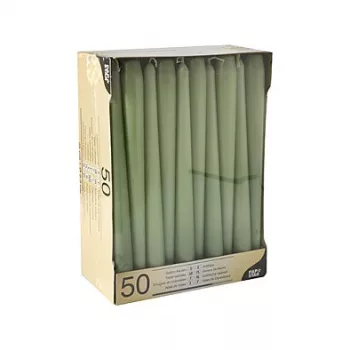 PAPSTAR 88341 vakarinės žvakės 25 cm jade žalios spalvos (4 vnt. pakuotė)