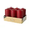 PAPSTAR stulpinė žvakė 11,5 cm bordo