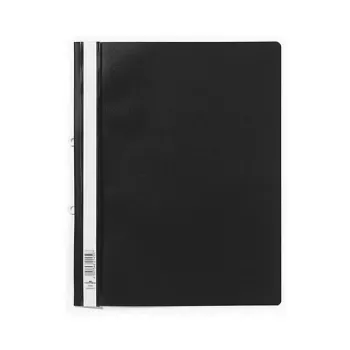 DURABLE Extra Wide A4 segtuvas su fiksatoriumi, PVC, juodas