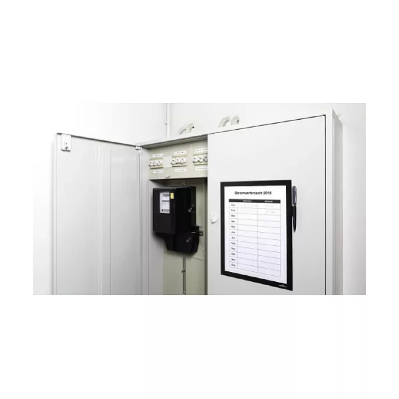 DURABLE DURAFRAME MAGNETIC NOTE A4 magnetinis rėmelis dokumentams, juodas