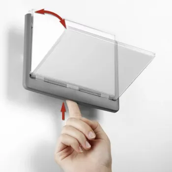DURABLE Click Sign durų ženklas 149x105,5 mm lipnus/sraigtinis grafitas