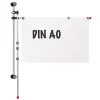 MAUL Plan Holder Rail 132 cm sieninis laikiklis, sidabrinis