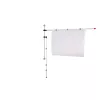 MAUL Plan Holder Rail 132 cm sieninis laikiklis, sidabrinis