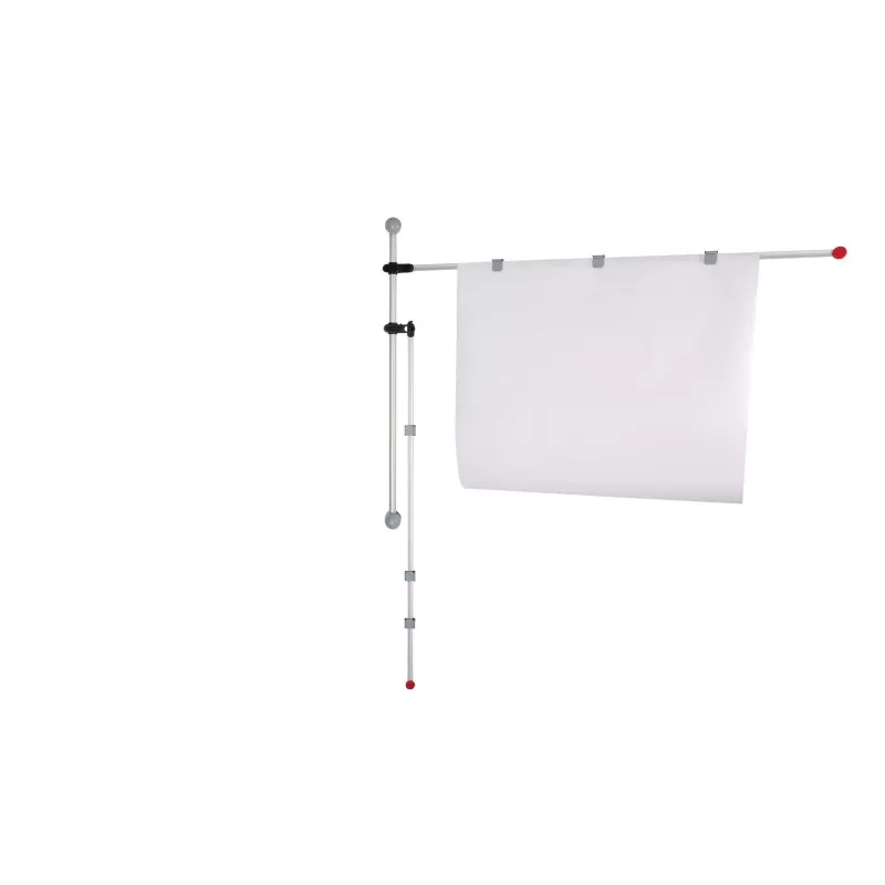 MAUL Plan Holder Rail 132 cm sieninis laikiklis, sidabrinis