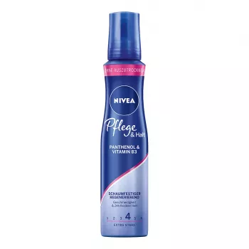 NIVEA Care & Hold Stilingo putos 150 ml – stiprus fiksavimas, apimtis ir priežiūra