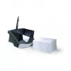 DURABLE atskiri lapai bloknotas 9 x 9 cm baltas 500 lapų