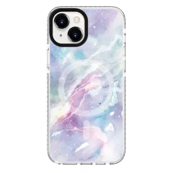 Evelatus Apple iPhone 15 Plus PC+TPU dėklas su MagSafe - Custom Marble Purple
