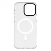 Evelatus Apple iPhone 15 Pro Max PC+TPU dėklas su MagSafe - permatomas su gėlių raštu