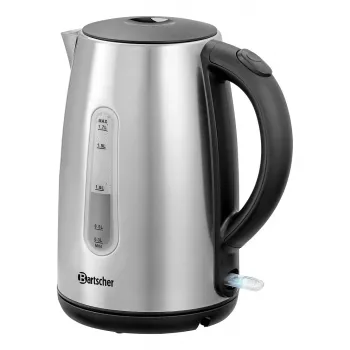 Bartscher 200095 1,7 L nerūdijančio plieno belaidis virdulys 2200 W, sidabrinis