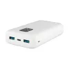 Fixed Zen 20 nešiojamas įkroviklis (power bank) 20000 mAh su LCD ekranu ir PD 20W išėjimu - baltas FIXZEN-20-WH