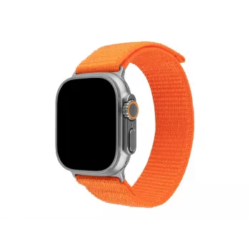 FIXED Sporty apyrankė Apple Watch Ultra 49mm – oranžinė nailoninė, 160–210 mm, G-hook