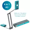 IRIScan Visualizer 7 Dyslexic - A3 stalinis skaitytuvas, 13MP, USB, Arctic Blue/Silver
