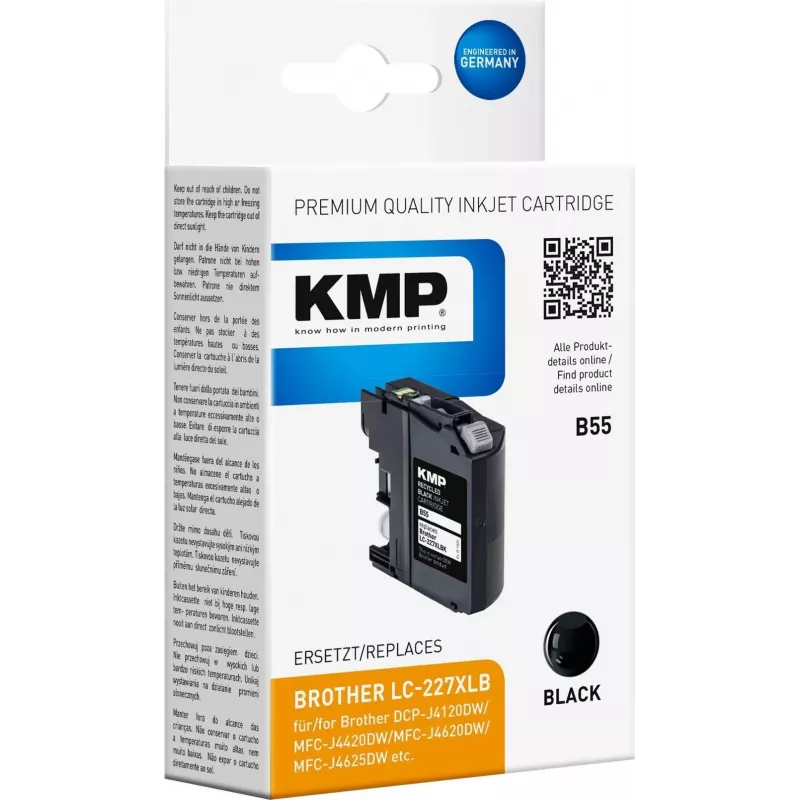 KMP B55 juoda suderinama rašalo kasetė Brother DCP-J4120DW, MFC-J4420DW, MFC-J4620DW, MFC-J4625DW, MFC-J5720DW spausdintuvams 1531.4001
