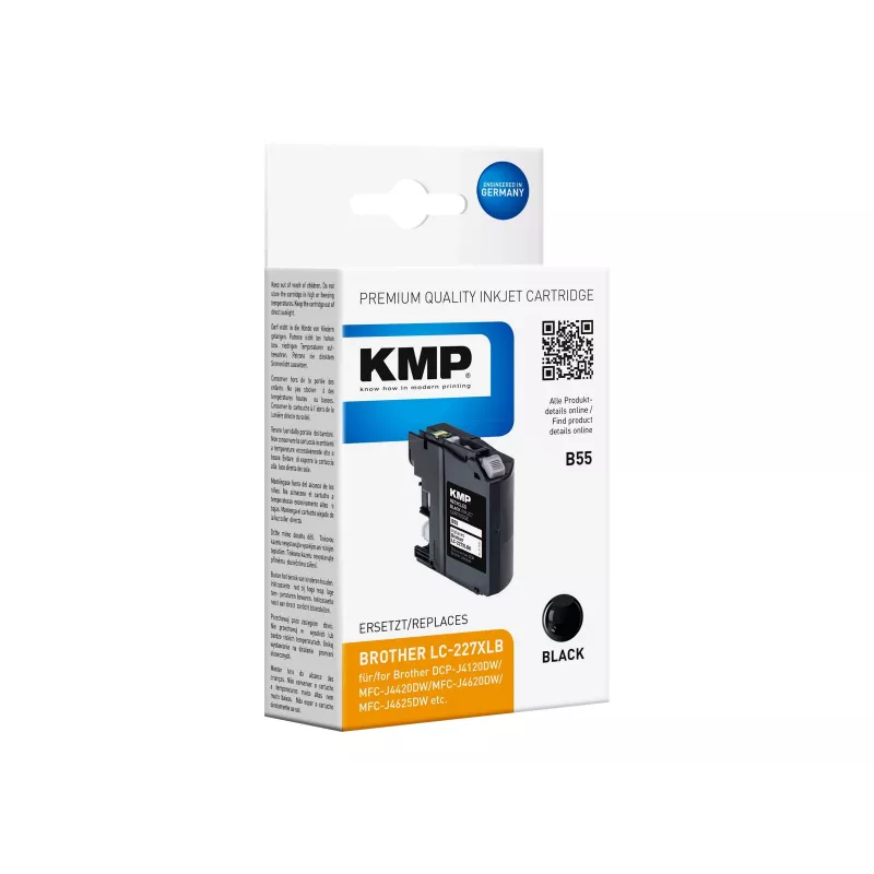 KMP B55 juoda suderinama rašalo kasetė Brother DCP-J4120DW, MFC-J4420DW, MFC-J4620DW, MFC-J4625DW, MFC-J5720DW spausdintuvams 1531.4001