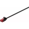 Goobay CAT 6 Slim tinklo kabelis, U/UTP, juodas, 0,5 m 93713