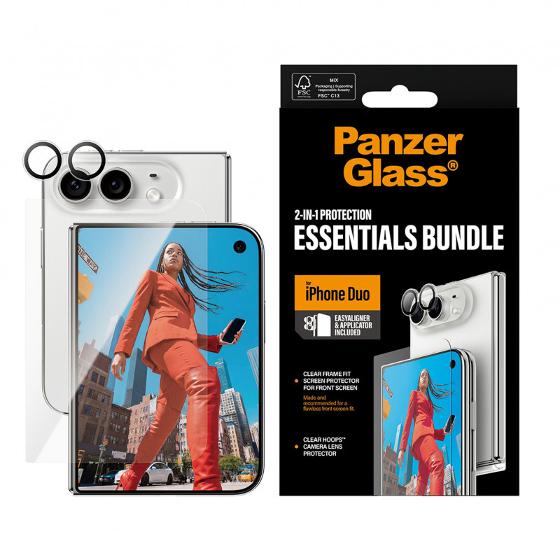 PanzerGlass 2-in-1 Essentials rinkinys, skirtas iPhone 15 Pro Max