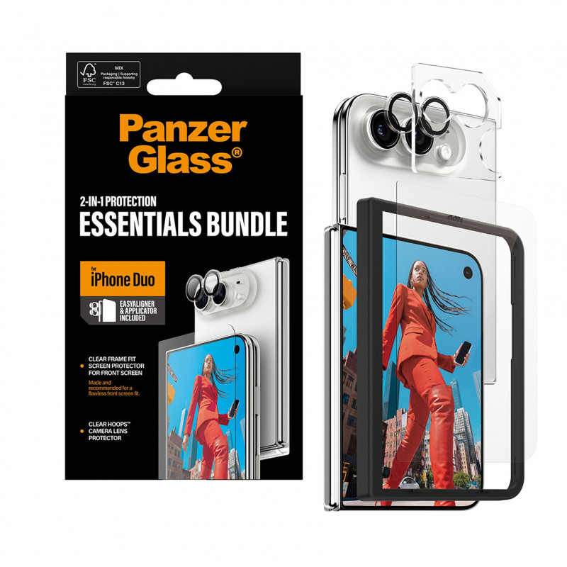 PanzerGlass 2-in-1 Essentials rinkinys, skirtas iPhone 15 Pro Max