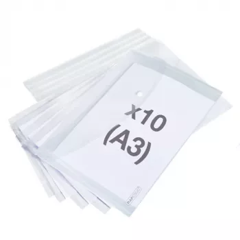 Rapesco ECO GRS A3 dokumentų aplankai, permatomi, 10 vnt. 1817