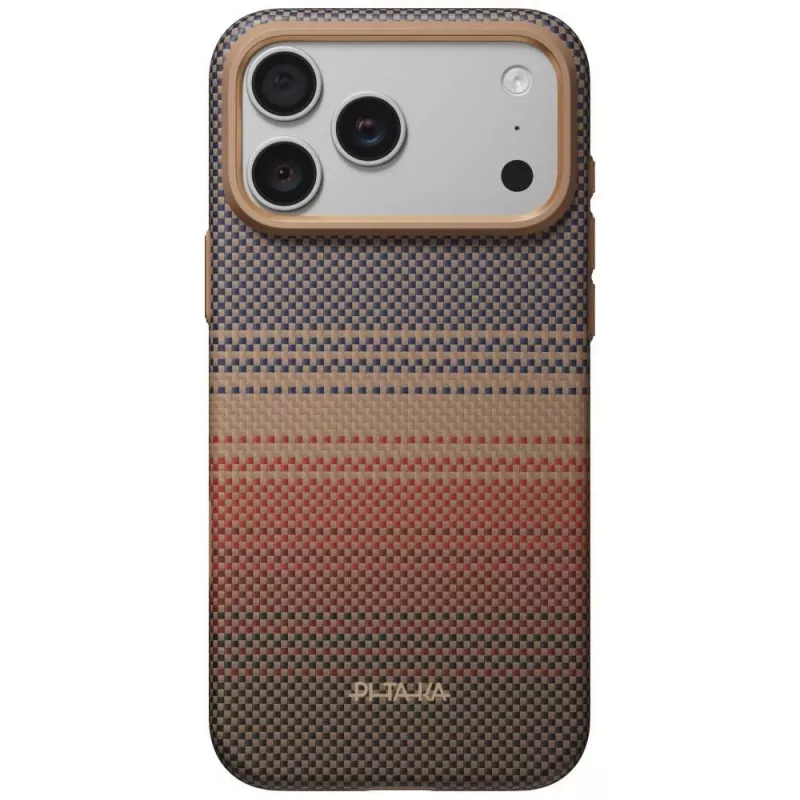 PITAKA Summa dėklas iPhone 18 Pro Max / 17 Pro Max - Sunset aramidinio pluošto MagSafe telefonų dėklas