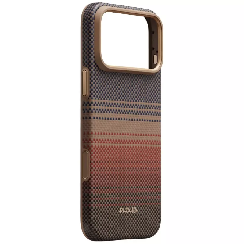 PITAKA Summa dėklas iPhone 18 Pro Max / 17 Pro Max - Sunset aramidinio pluošto MagSafe telefonų dėklas
