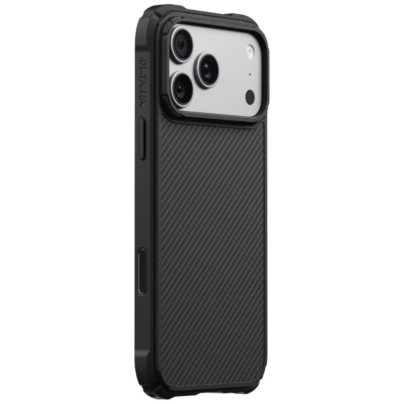 PITAKA Cairn dėklas iPhone 18 Pro Max / 17 Pro Max, juodas-pilkas