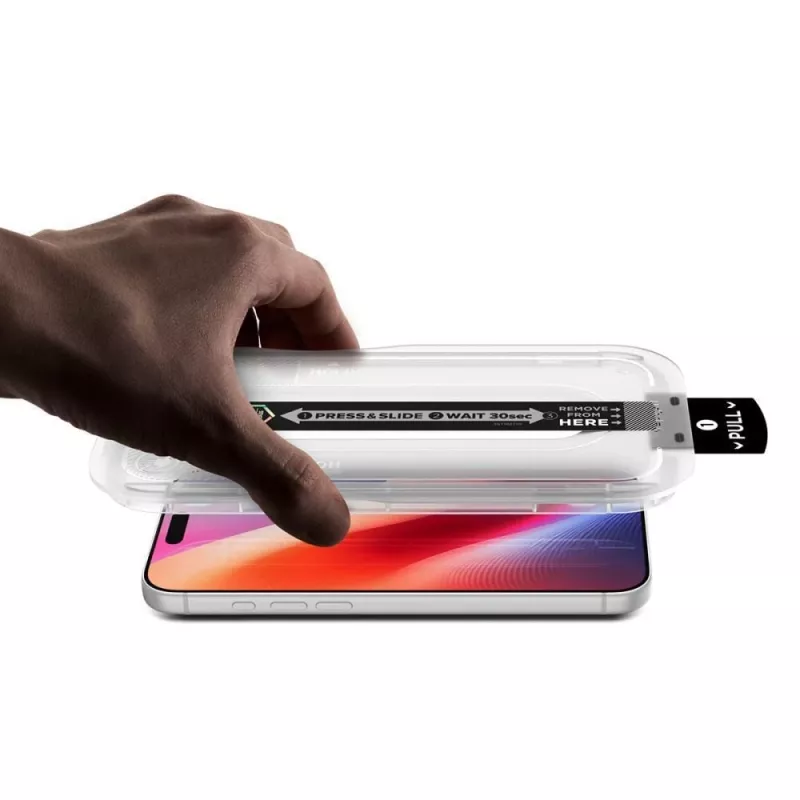 Spigen Glas.tR EZ Fit Pro HD Privacy grūdintas stiklas, skirta iPhone 18 Pro