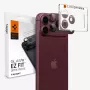 Spigen Optik Pro XL GLAS.TR EZ Fit fotoaparato lęšių apsauga, skirta iPhone 18 Pro - tamsiai vyšninė