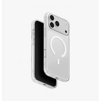 UNIQ Airsuit MagClick įkrovimo dėklas iPhone 18 Pro Max / 17 Pro Max - Burgundijos spalvos